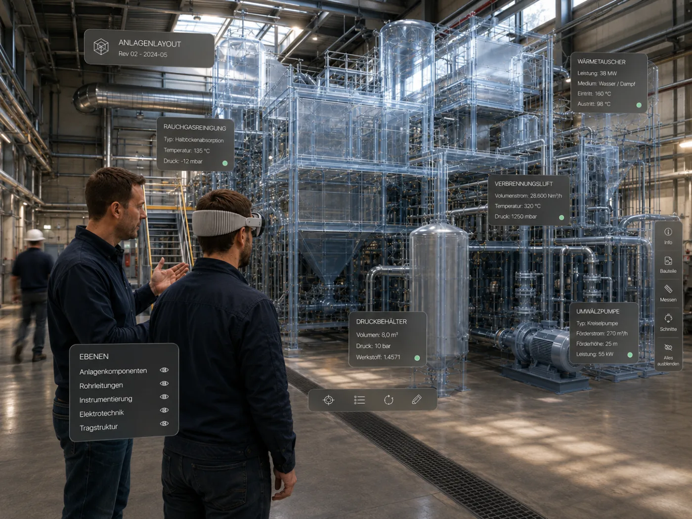 InPlace — 3D-Anlagenlayout in der Industriehalle