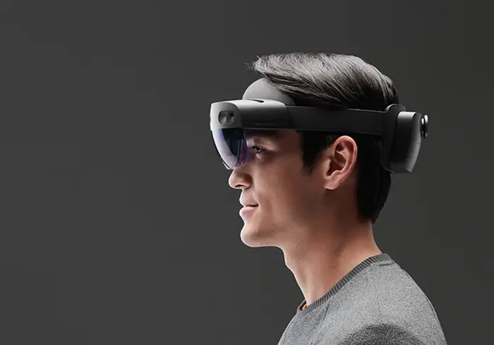 men wearing hololens